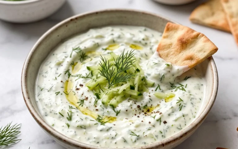 Cucumber Dip with Sour Cream and Dill