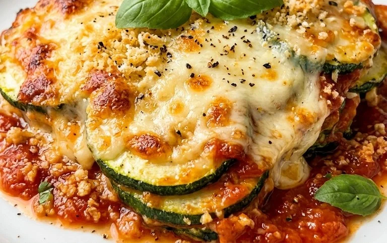 Three Cheese Zucchini Parmesan