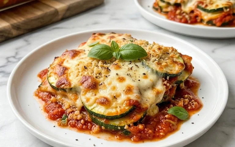 Three Cheese Zucchini Parmesan
