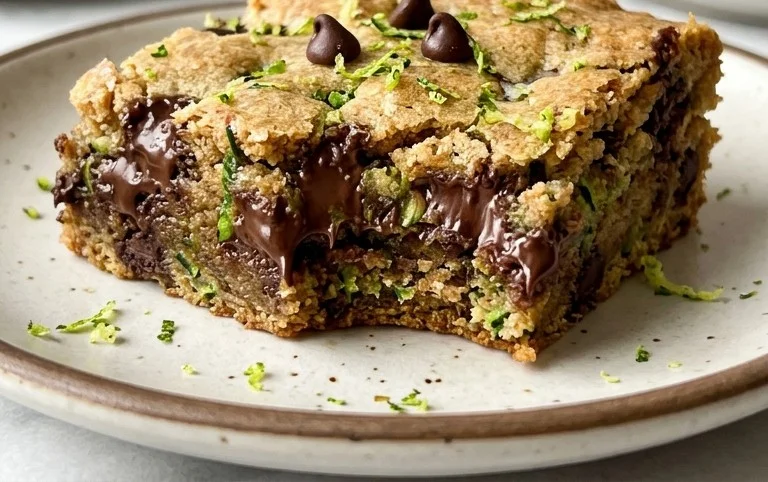 Chocolate Chip Zucchini Cookie Bars