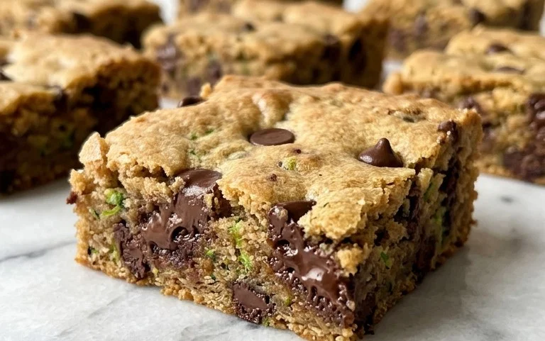 Chocolate Chip Zucchini Cookie Bars