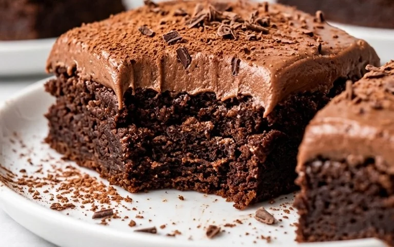Zucchini Brownies with 1 minute Frosting!