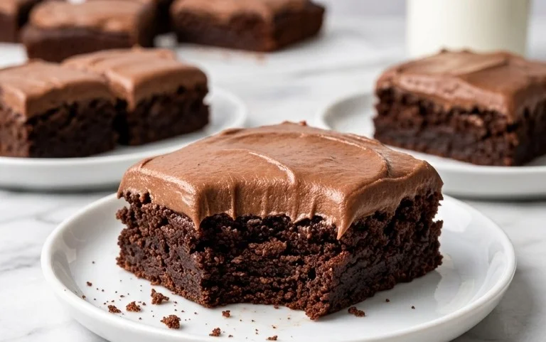 Zucchini Brownies with 1 minute Frosting!