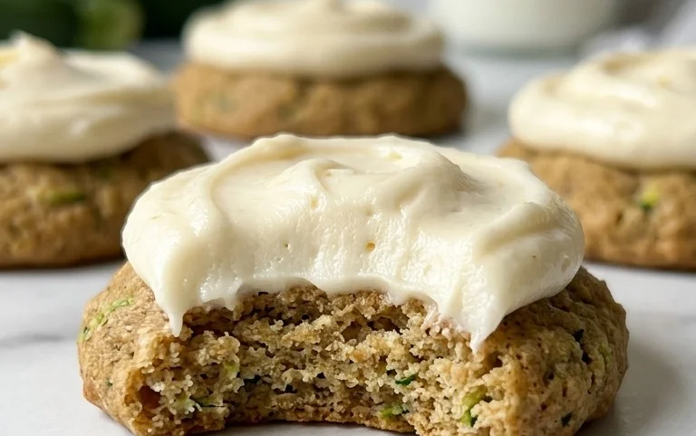 Zucchini Cookies with Cream Cheese Frosting