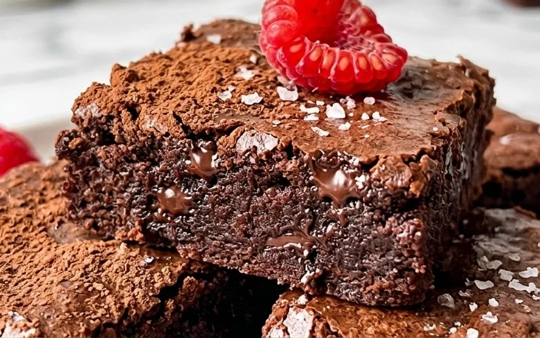 Flourless Chickpea Brownies (Vegan & Gluten Free)