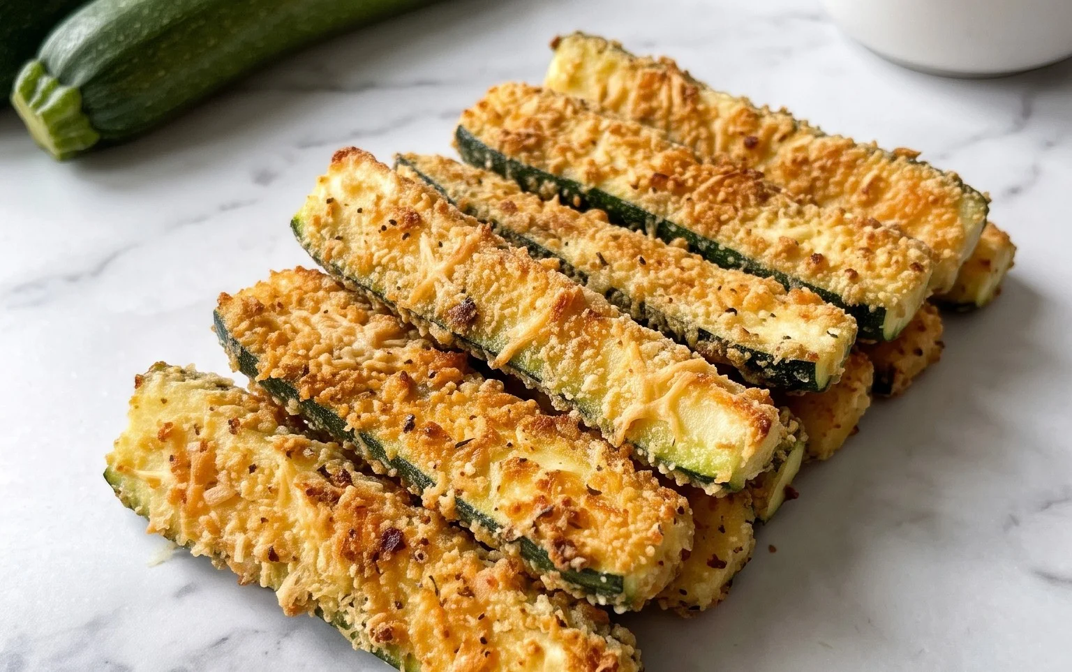 Parmesan Crusted Zucchini Sticks