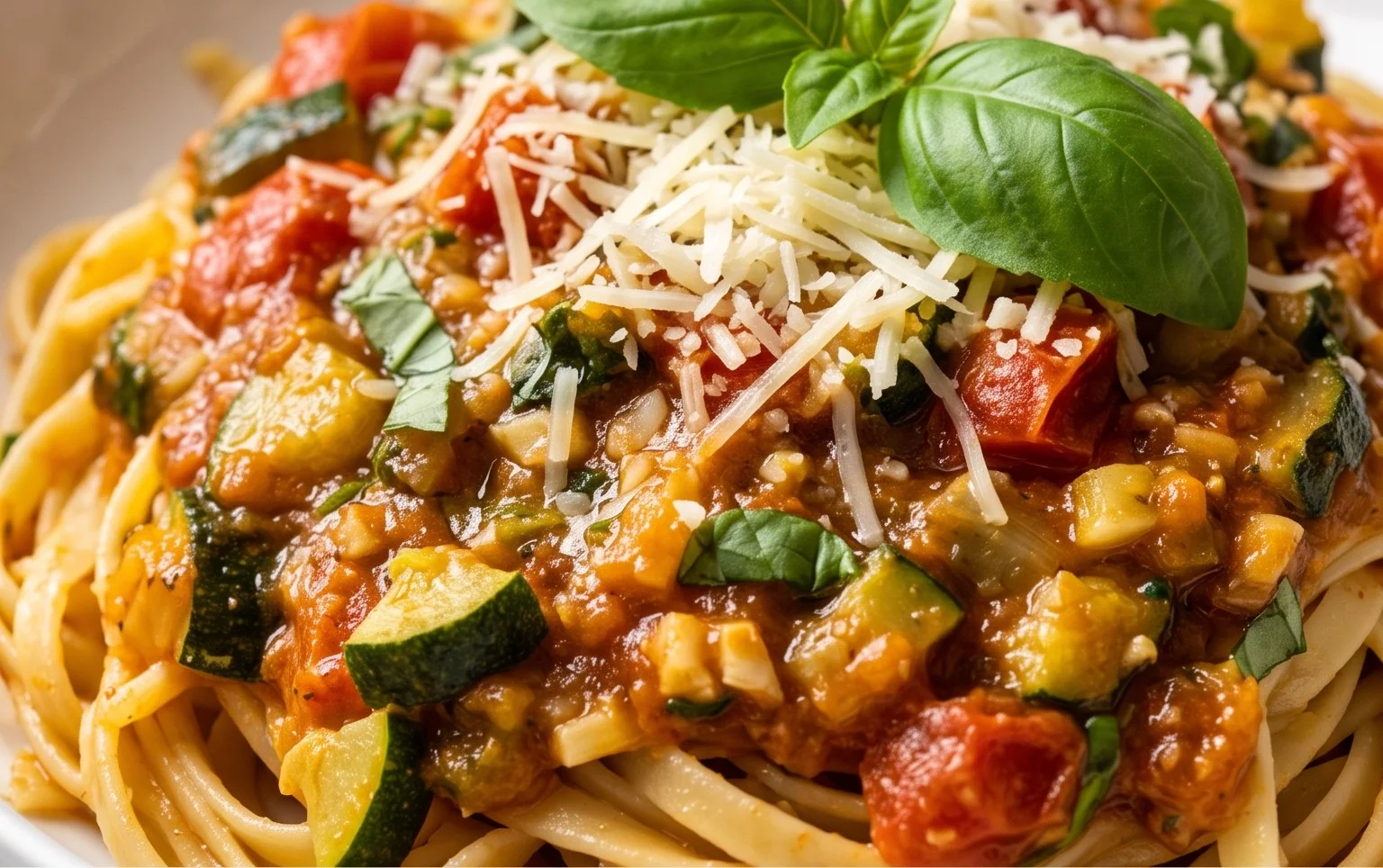 Simple Fresh Zucchini Pasta Sauce